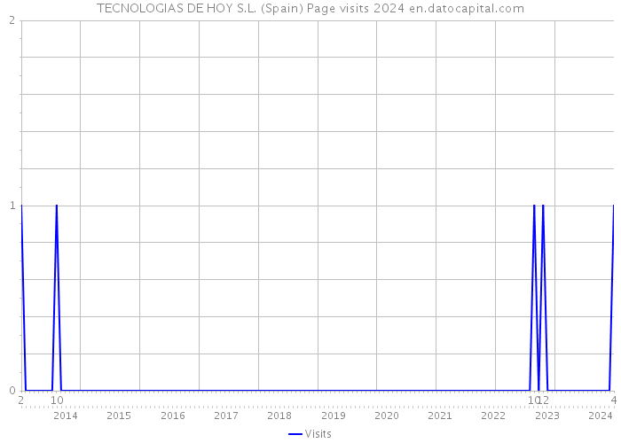 TECNOLOGIAS DE HOY S.L. (Spain) Page visits 2024 