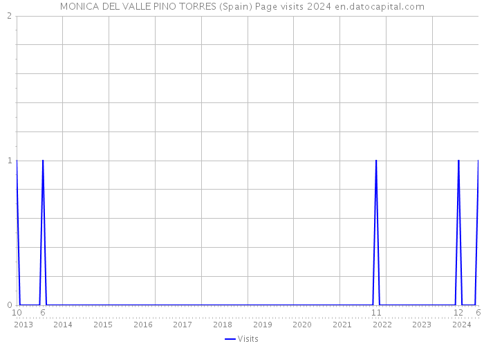 MONICA DEL VALLE PINO TORRES (Spain) Page visits 2024 