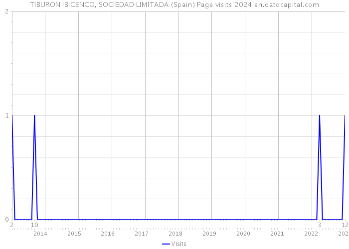 TIBURON IBICENCO, SOCIEDAD LIMITADA (Spain) Page visits 2024 