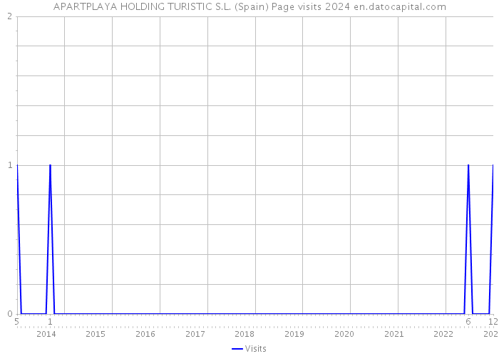 APARTPLAYA HOLDING TURISTIC S.L. (Spain) Page visits 2024 