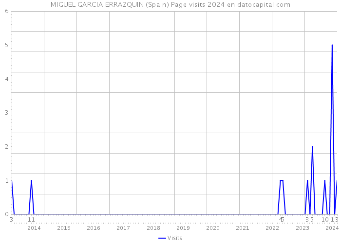 MIGUEL GARCIA ERRAZQUIN (Spain) Page visits 2024 