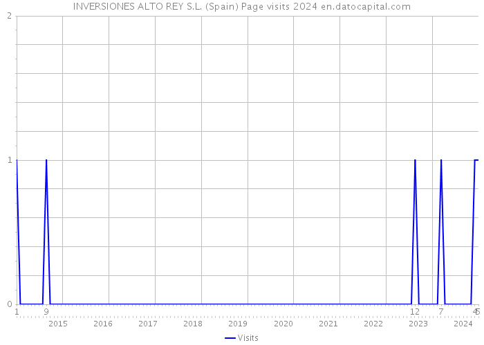 INVERSIONES ALTO REY S.L. (Spain) Page visits 2024 