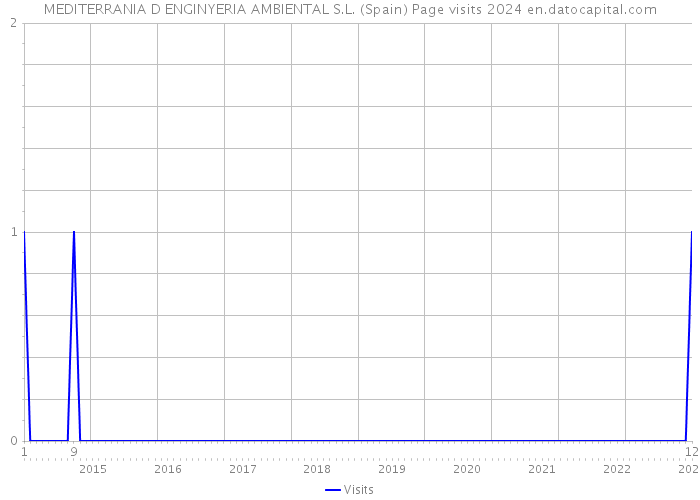 MEDITERRANIA D ENGINYERIA AMBIENTAL S.L. (Spain) Page visits 2024 