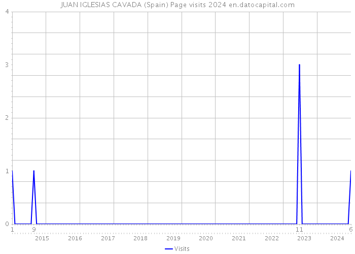 JUAN IGLESIAS CAVADA (Spain) Page visits 2024 