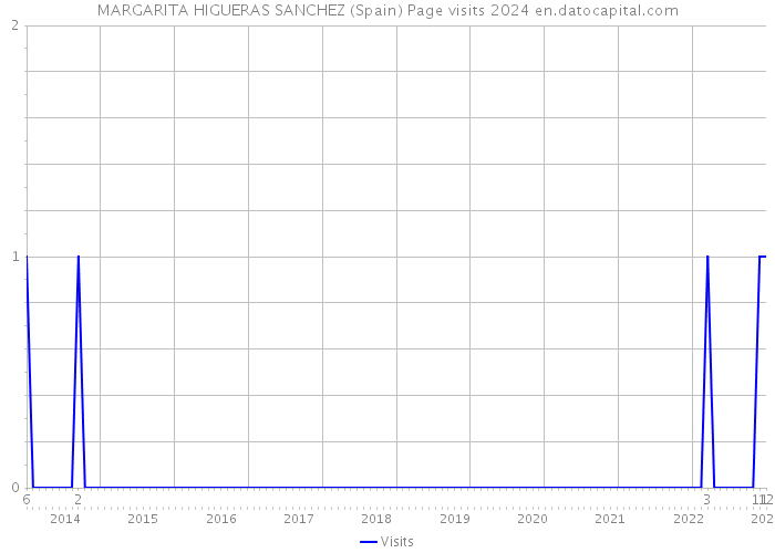 MARGARITA HIGUERAS SANCHEZ (Spain) Page visits 2024 