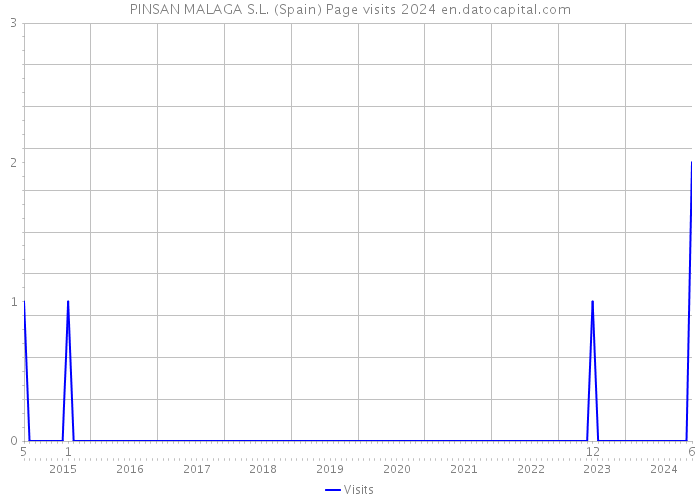 PINSAN MALAGA S.L. (Spain) Page visits 2024 
