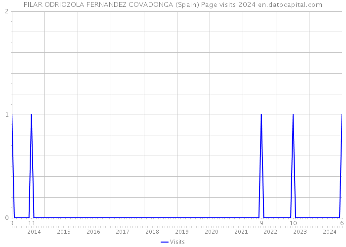 PILAR ODRIOZOLA FERNANDEZ COVADONGA (Spain) Page visits 2024 