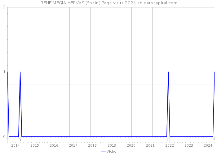 IRENE MEGIA HERVAS (Spain) Page visits 2024 
