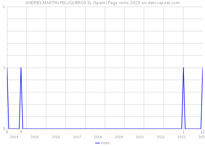 ANDRES MARTIN PELUQUEROS SL (Spain) Page visits 2024 