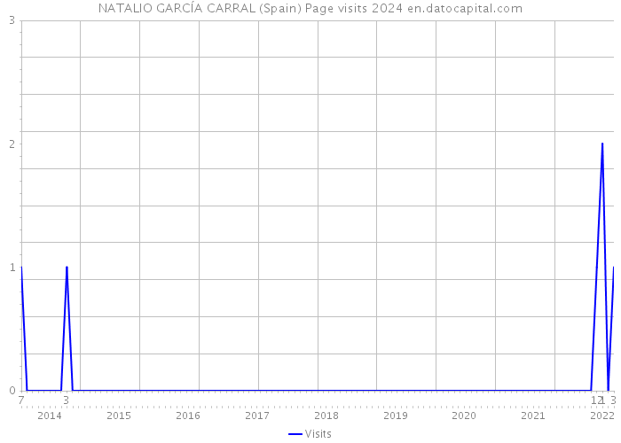 NATALIO GARCÍA CARRAL (Spain) Page visits 2024 