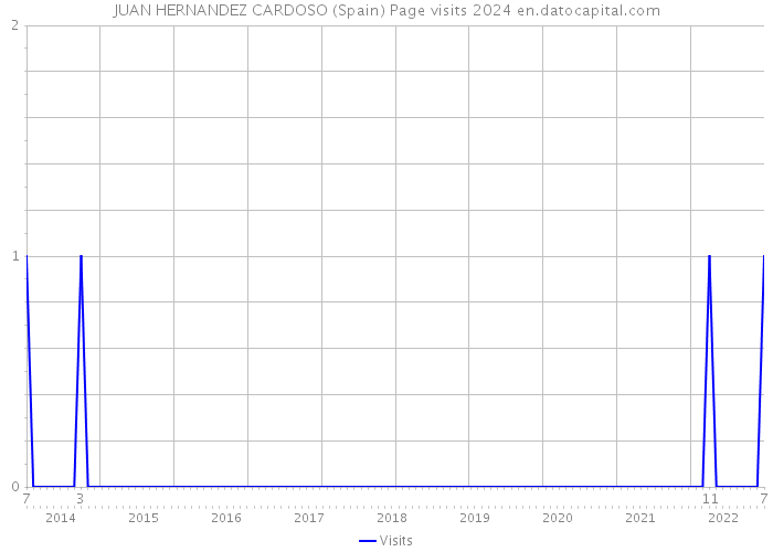 JUAN HERNANDEZ CARDOSO (Spain) Page visits 2024 