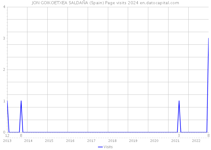 JON GOIKOETXEA SALDAÑA (Spain) Page visits 2024 