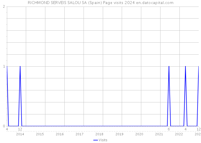 RICHMOND SERVEIS SALOU SA (Spain) Page visits 2024 