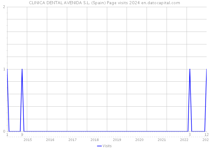 CLINICA DENTAL AVENIDA S.L. (Spain) Page visits 2024 