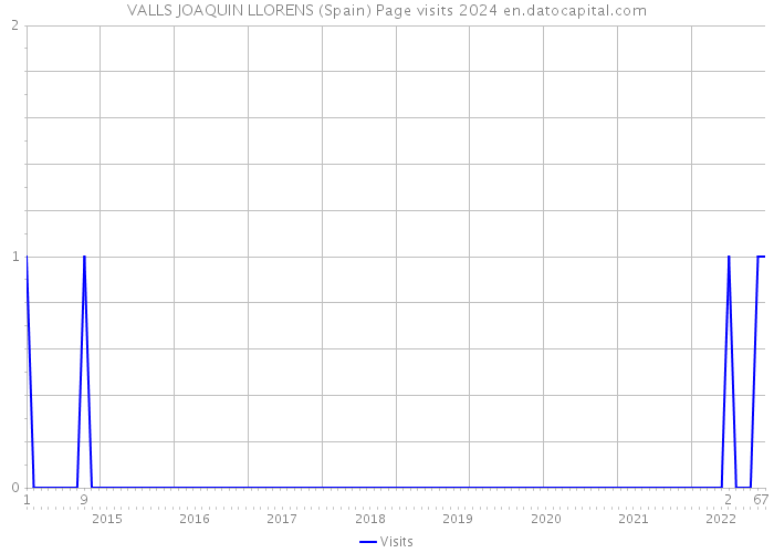 VALLS JOAQUIN LLORENS (Spain) Page visits 2024 