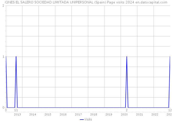GINES EL SALERO SOCIEDAD LIMITADA UNIPERSONAL (Spain) Page visits 2024 