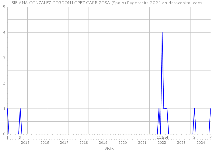 BIBIANA GONZALEZ GORDON LOPEZ CARRIZOSA (Spain) Page visits 2024 