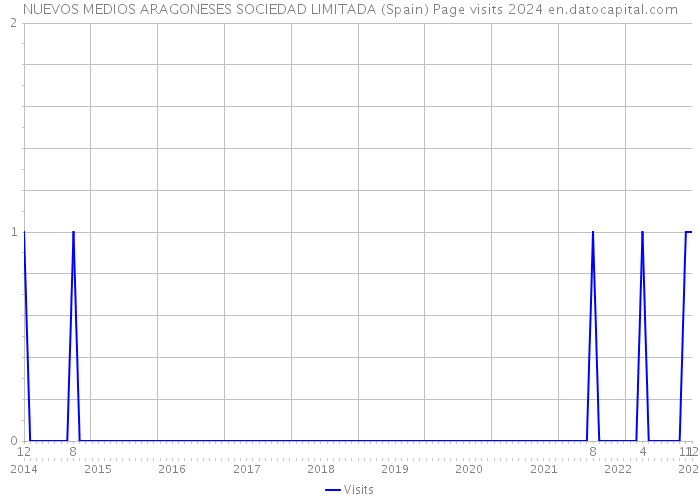NUEVOS MEDIOS ARAGONESES SOCIEDAD LIMITADA (Spain) Page visits 2024 