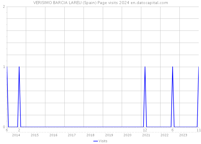 VERISIMO BARCIA LAREU (Spain) Page visits 2024 