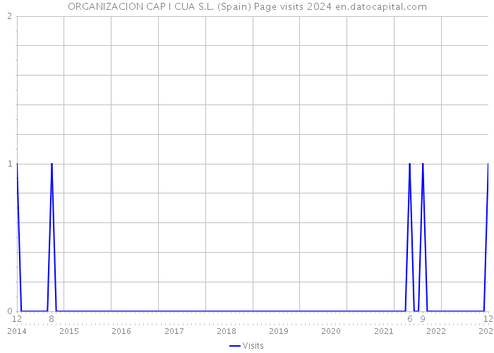 ORGANIZACION CAP I CUA S.L. (Spain) Page visits 2024 