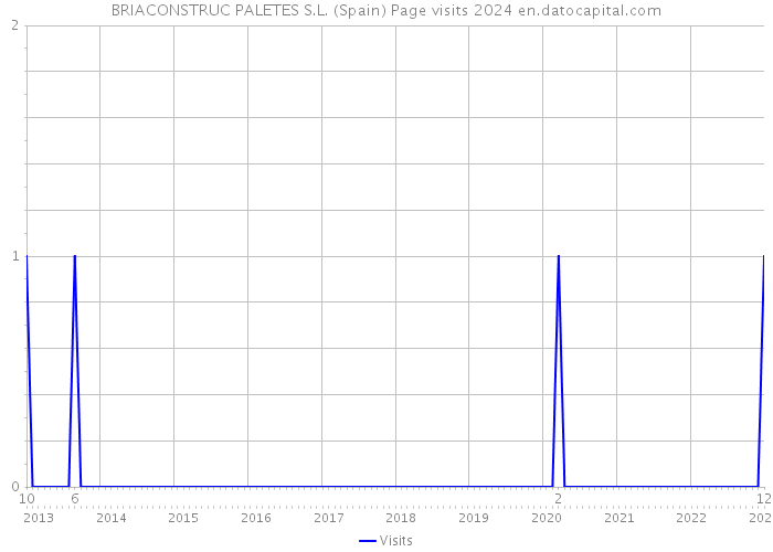 BRIACONSTRUC PALETES S.L. (Spain) Page visits 2024 