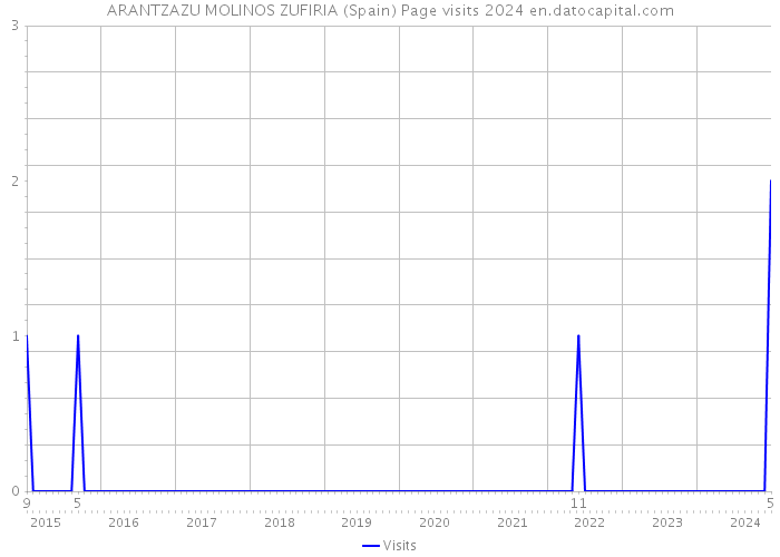 ARANTZAZU MOLINOS ZUFIRIA (Spain) Page visits 2024 