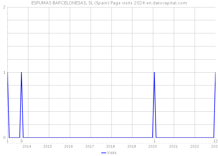 ESPUMAS BARCELONESAS, SL (Spain) Page visits 2024 