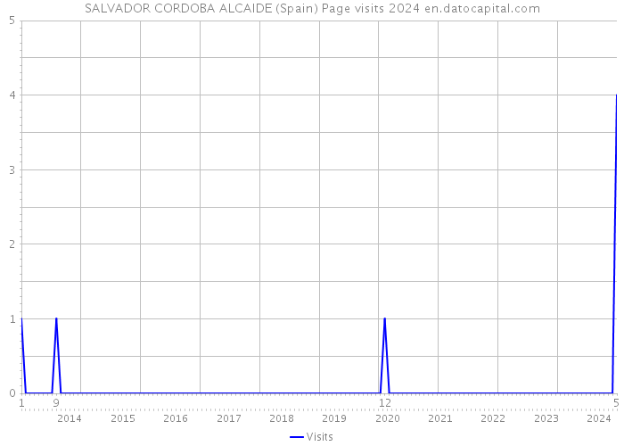 SALVADOR CORDOBA ALCAIDE (Spain) Page visits 2024 