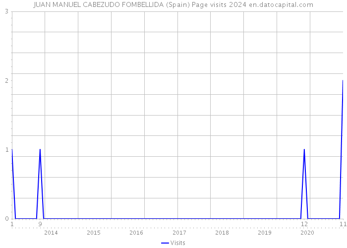 JUAN MANUEL CABEZUDO FOMBELLIDA (Spain) Page visits 2024 