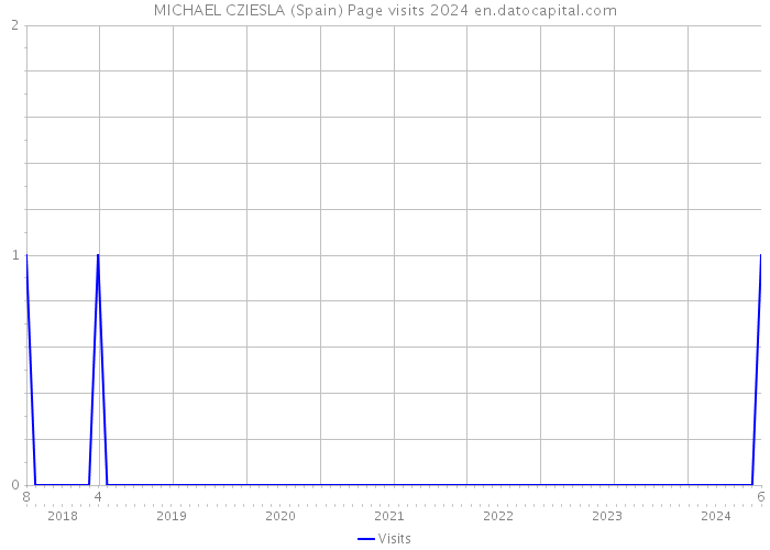 MICHAEL CZIESLA (Spain) Page visits 2024 