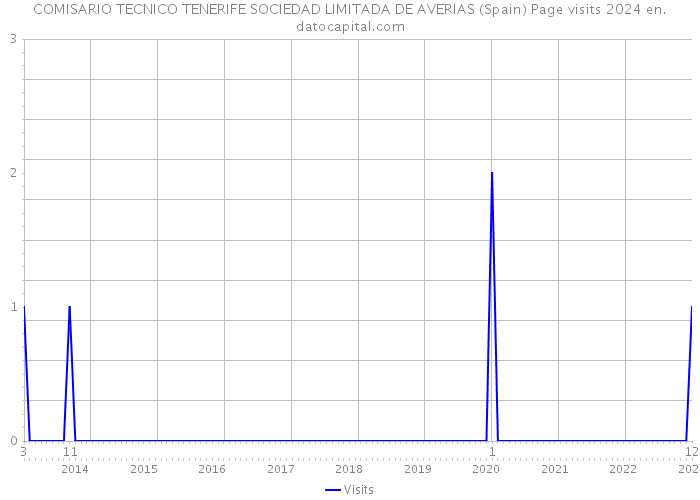 COMISARIO TECNICO TENERIFE SOCIEDAD LIMITADA DE AVERIAS (Spain) Page visits 2024 