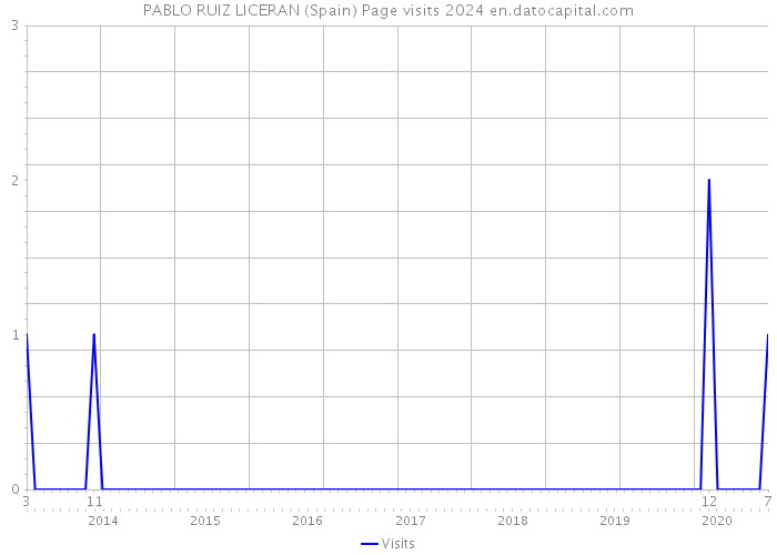 PABLO RUIZ LICERAN (Spain) Page visits 2024 