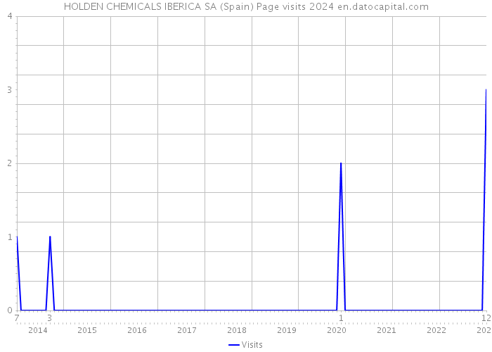 HOLDEN CHEMICALS IBERICA SA (Spain) Page visits 2024 