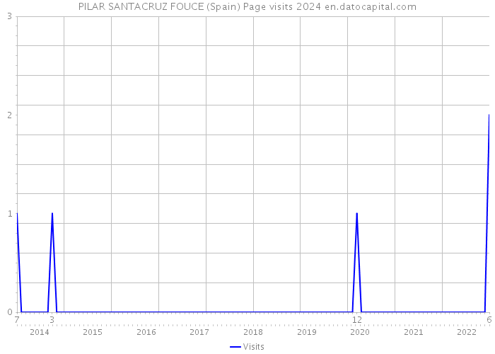 PILAR SANTACRUZ FOUCE (Spain) Page visits 2024 