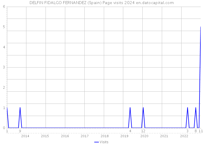 DELFIN FIDALGO FERNANDEZ (Spain) Page visits 2024 