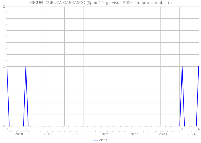 MIGUEL CUENCA CARRASCO (Spain) Page visits 2024 