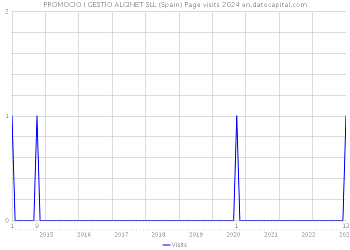 PROMOCIO I GESTIO ALGINET SLL (Spain) Page visits 2024 