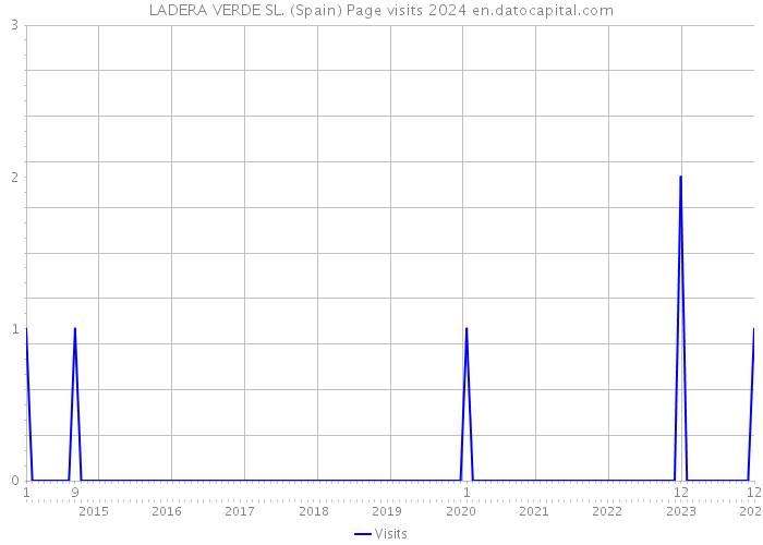 LADERA VERDE SL. (Spain) Page visits 2024 