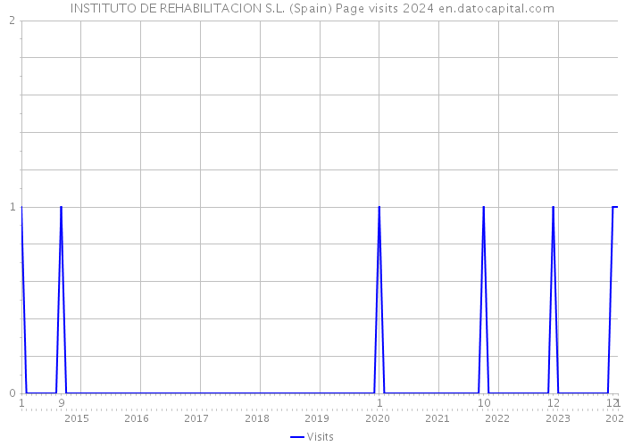 INSTITUTO DE REHABILITACION S.L. (Spain) Page visits 2024 