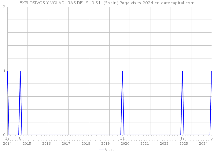 EXPLOSIVOS Y VOLADURAS DEL SUR S.L. (Spain) Page visits 2024 