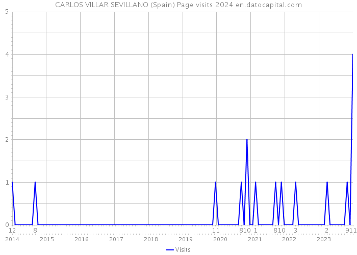 CARLOS VILLAR SEVILLANO (Spain) Page visits 2024 