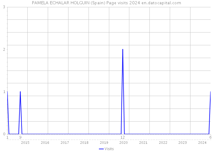 PAMELA ECHALAR HOLGUIN (Spain) Page visits 2024 