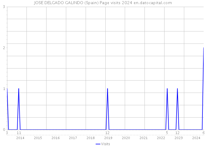 JOSE DELGADO GALINDO (Spain) Page visits 2024 