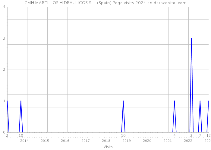 GMH MARTILLOS HIDRAULICOS S.L. (Spain) Page visits 2024 