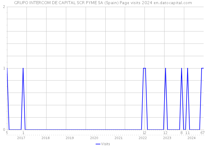 GRUPO INTERCOM DE CAPITAL SCR PYME SA (Spain) Page visits 2024 