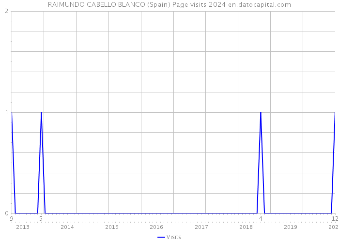 RAIMUNDO CABELLO BLANCO (Spain) Page visits 2024 