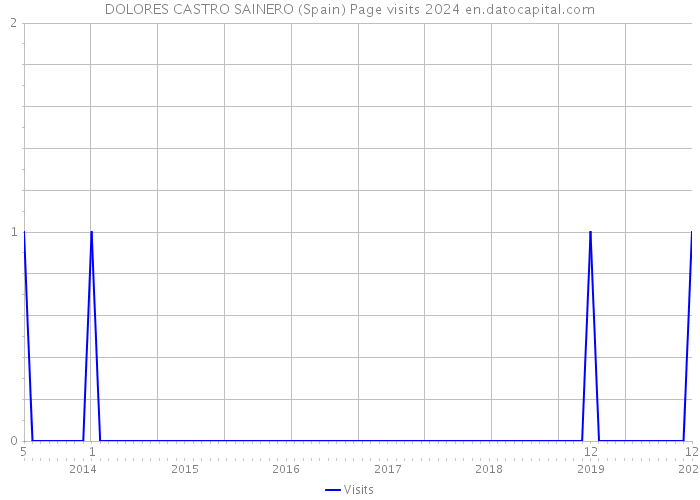 DOLORES CASTRO SAINERO (Spain) Page visits 2024 