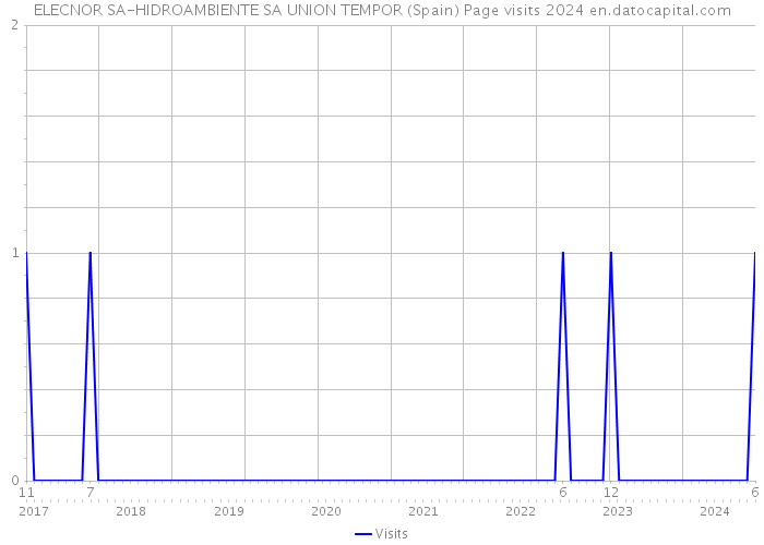 ELECNOR SA-HIDROAMBIENTE SA UNION TEMPOR (Spain) Page visits 2024 