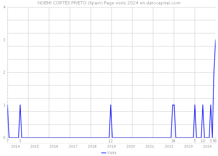NOEMI CORTES PRIETO (Spain) Page visits 2024 