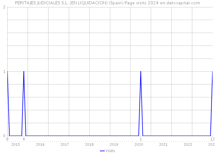 PERITAJES JUDICIALES S.L. (EN LIQUIDACION) (Spain) Page visits 2024 